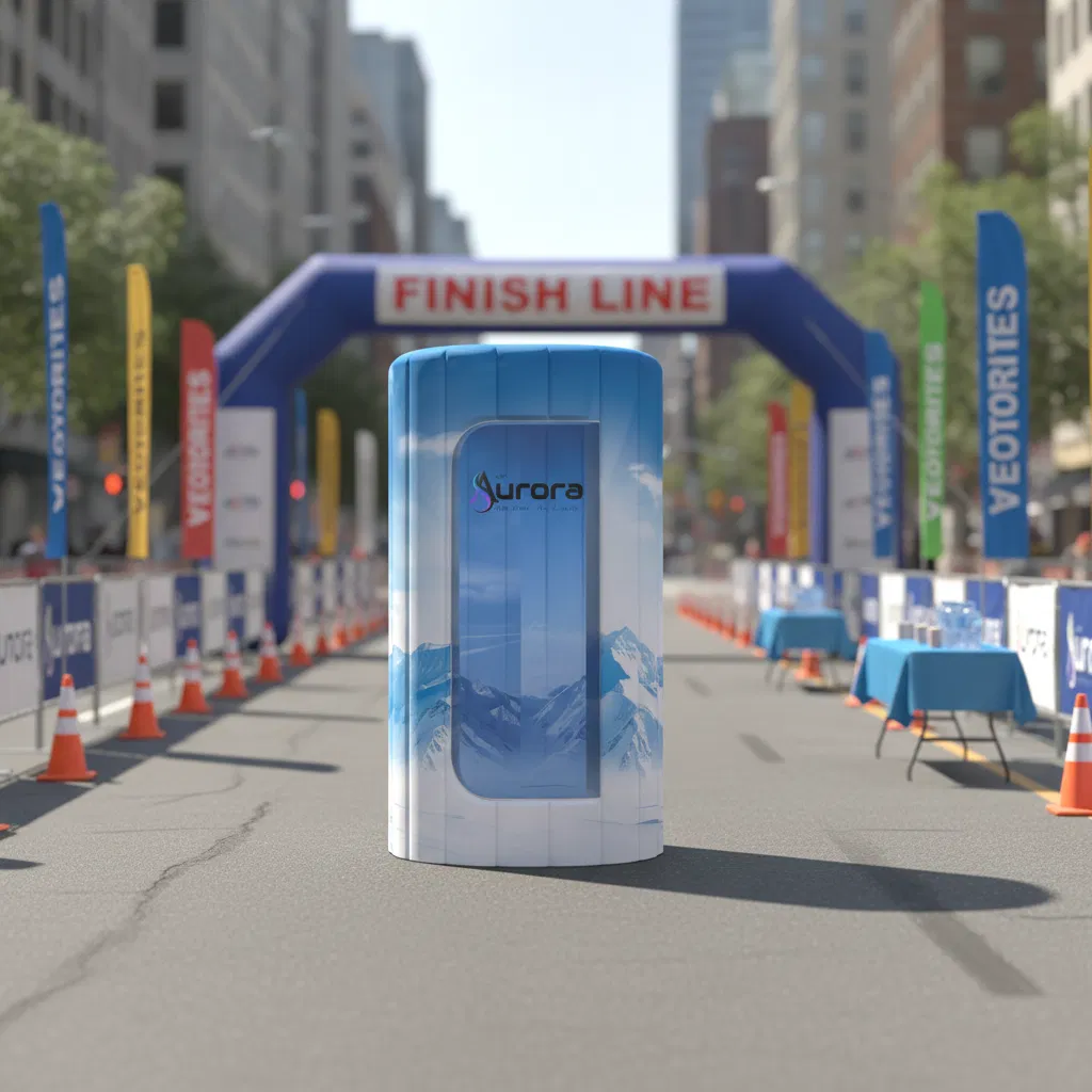 Modern Outdoor Marathon Use Yuncong Aurora D3 FRP Cold Therapy Cabin Portable Foldable-180max Cooling Exercise Restore Enhance