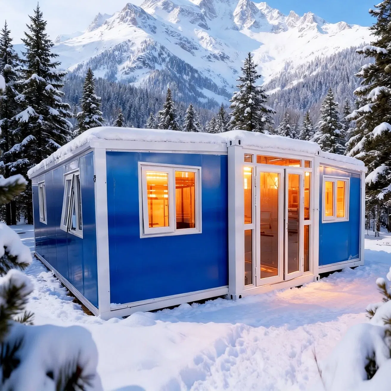 Movable Steel Storage Container Luxury/Integrated Office Flod/Folding Movable Tiny Capsule Living Transportable Camping/20/40FT/Modular Prefabricated House