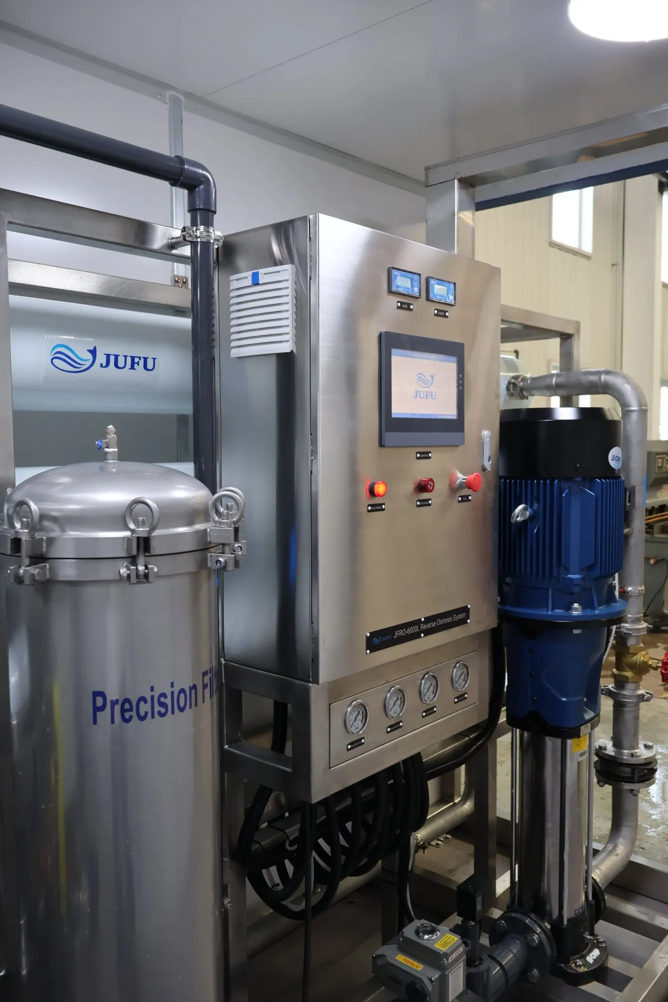 Compact Containerized RO Water Treatment System Reverse Osmosis Low Energy Consumption