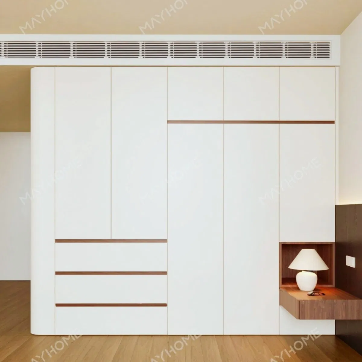 Customized Non-Toxic Panel Lifespan Secure Handles Fireproof Safe Long Service Life Cloakroom Unit