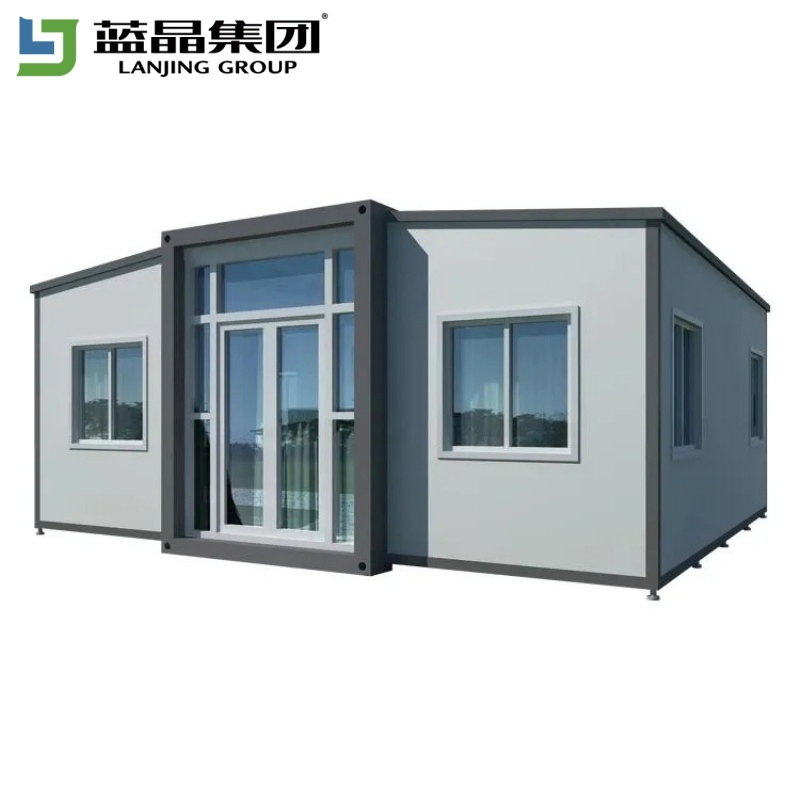 Prefabricated Tiny Movable Modular Luxury Prefab Mobile Living Flat Pack Expandable Shipping Container House with 2/3/4 Bedroom, Bathroom, Kitchen Building