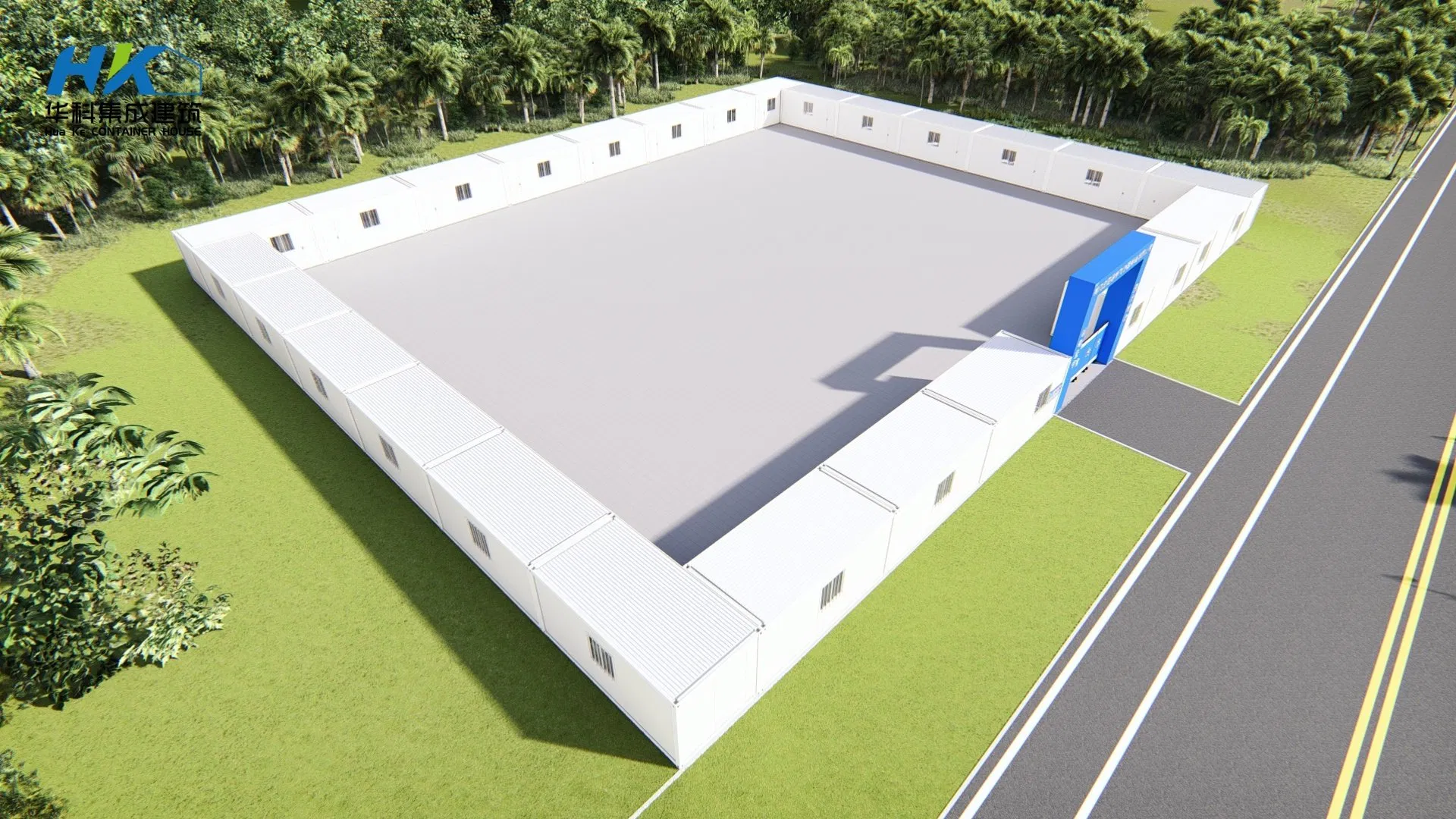 Prefabricated Modular Flat Pack Container House Prefab Office Buildings