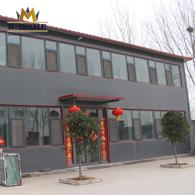 Two-Story Manufactured Prefab Housing Relocatable Steel Frame Office Buildings