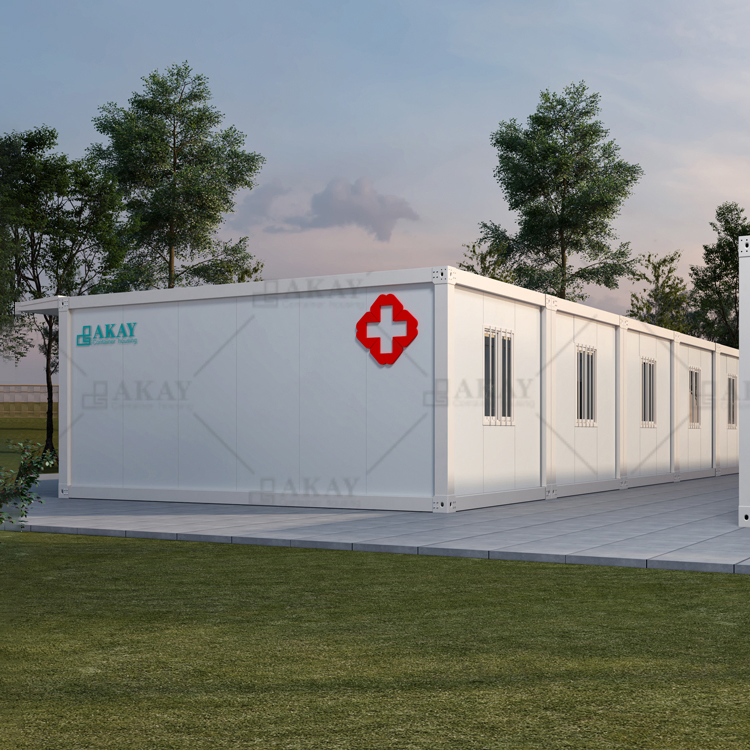 Akay Storage 20FT Low Cost Office Shipping Portable Luxury Living Modern Modular Flat Pack Manufactured Shipping Prefab Container House Prefabricated-Building
