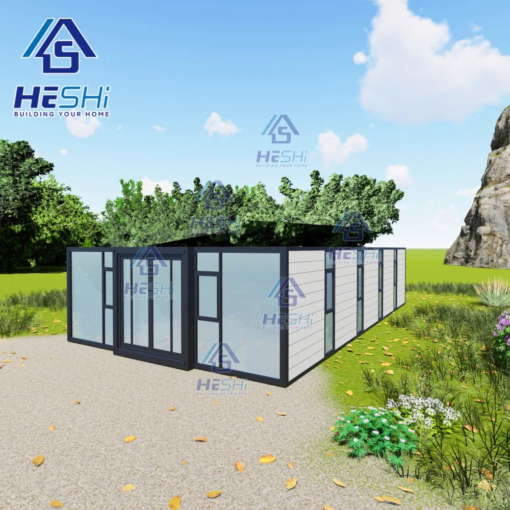 New Design Prefabricated 40FT 20FT Foldable Modular Home Steel Structure Prefab Price Container Expandable House