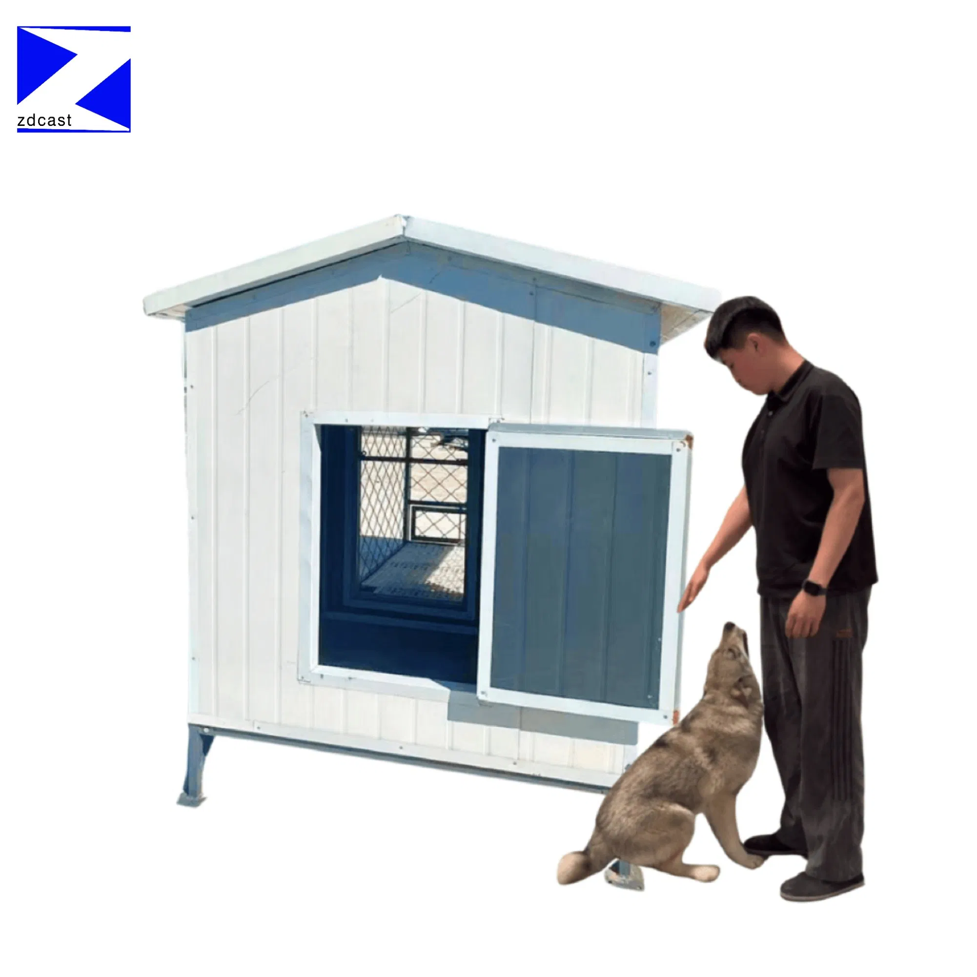 Zd Factory Price Custom Kennel Panel Mobile Detachable Large Pet Kennel House Outdoor Dog House