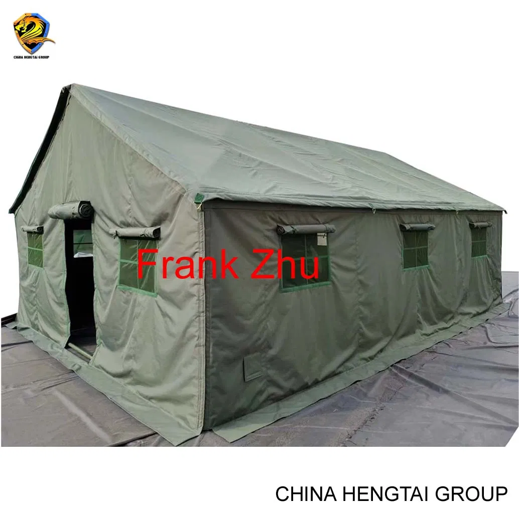 Quick-Erect Outdoor Camouflage Waterproof PVC Disaster Relief Shelter for Emergency Housing
