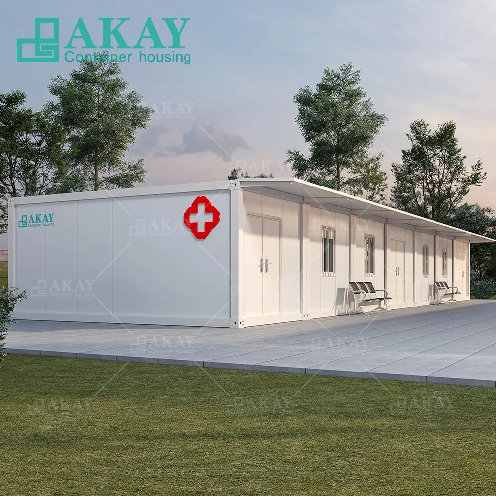 Akay Storage 20FT Low Cost Office Shipping Portable Luxury Living Modern Modular Flat Pack Manufactured Shipping Prefab Container House Prefabricated-Building