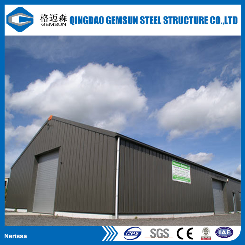 Ganyo Building Farm Storage Shed Industrial Prefabricated Steel Structure with Foldable Garage