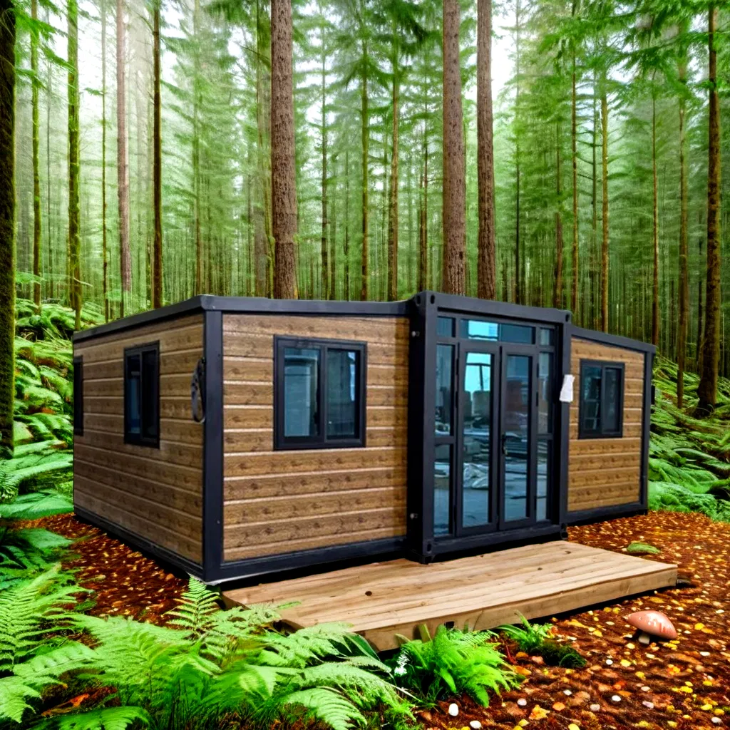 Prefab Fast Build Prefab House 10FT 20FT 40FT Modular Folding Container Hotel House Small Tiny Container House Home Office