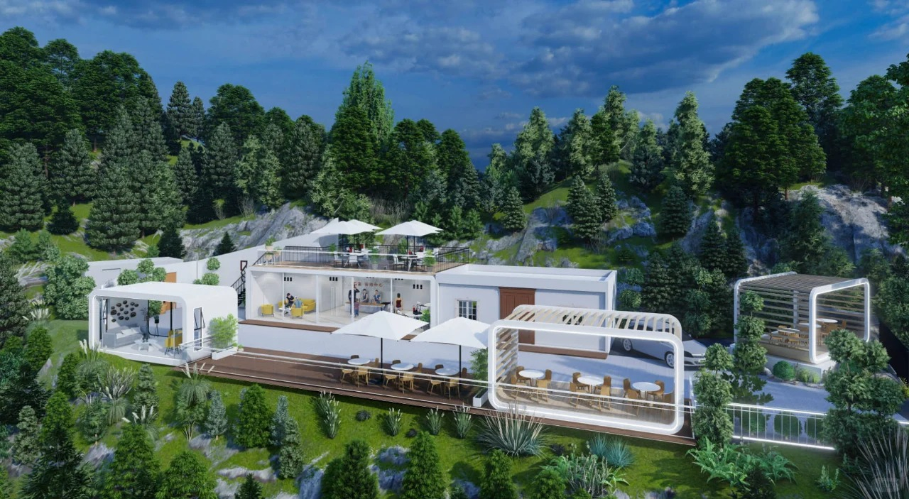 Modern Prefabricated Soundproof Wooden Foldable Solid Timber Frame Apple Cabin with Steel Reinforcement for Durability