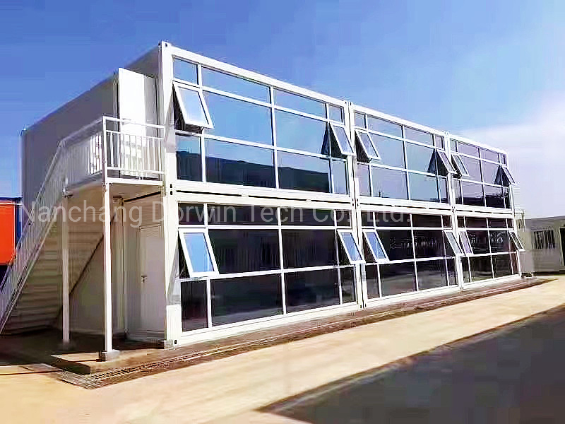 Prefab Flat Pack Two Story Modular Container House Office