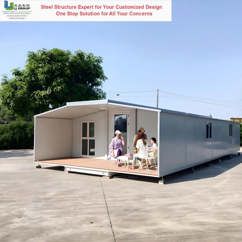 Warehouse Temporary Offices Movable Expandable Folding Container House Prefab Building with Toile