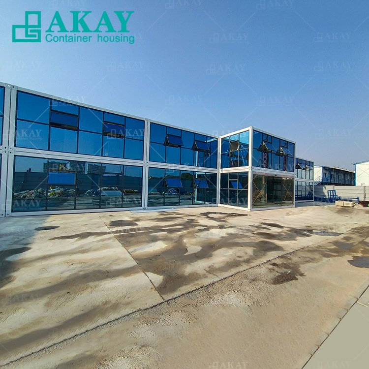Prefab Modular Portable Site Office Accommodation Camp Shipping Flat Pack Container for Philippines Prefabricated-Building