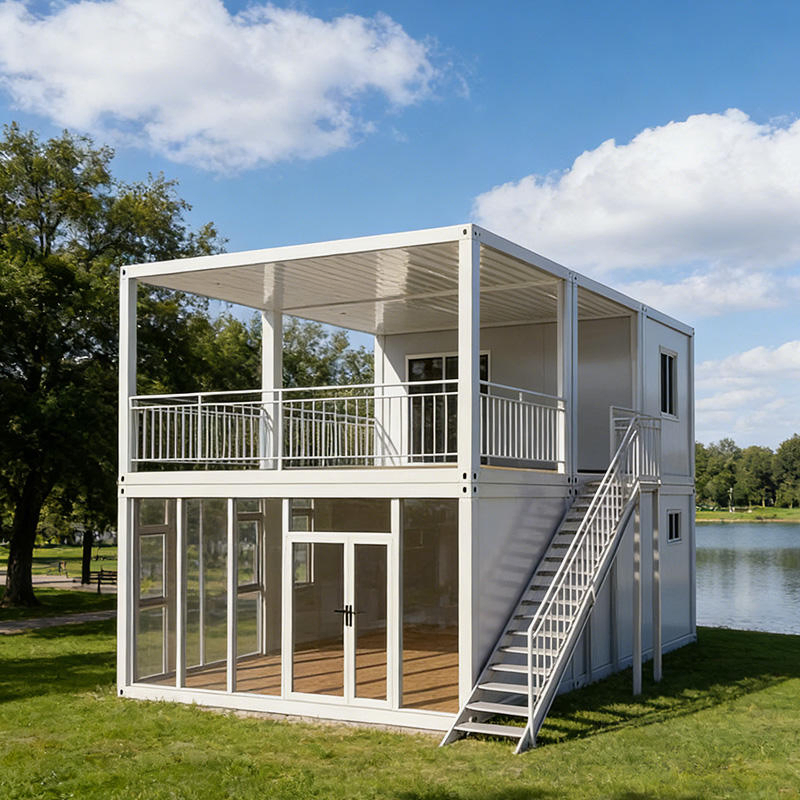 Quick Install Structure Fast Assembly Container 20FT 30FT 40FT Prefab House for Highway Railway Project Site Management Office House with CE ISO