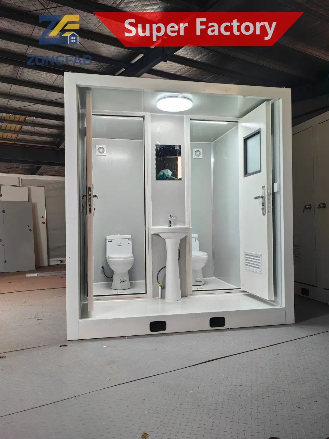 Portable Toilet Unit for Emergency Use and Construction Site Sanitary Applications