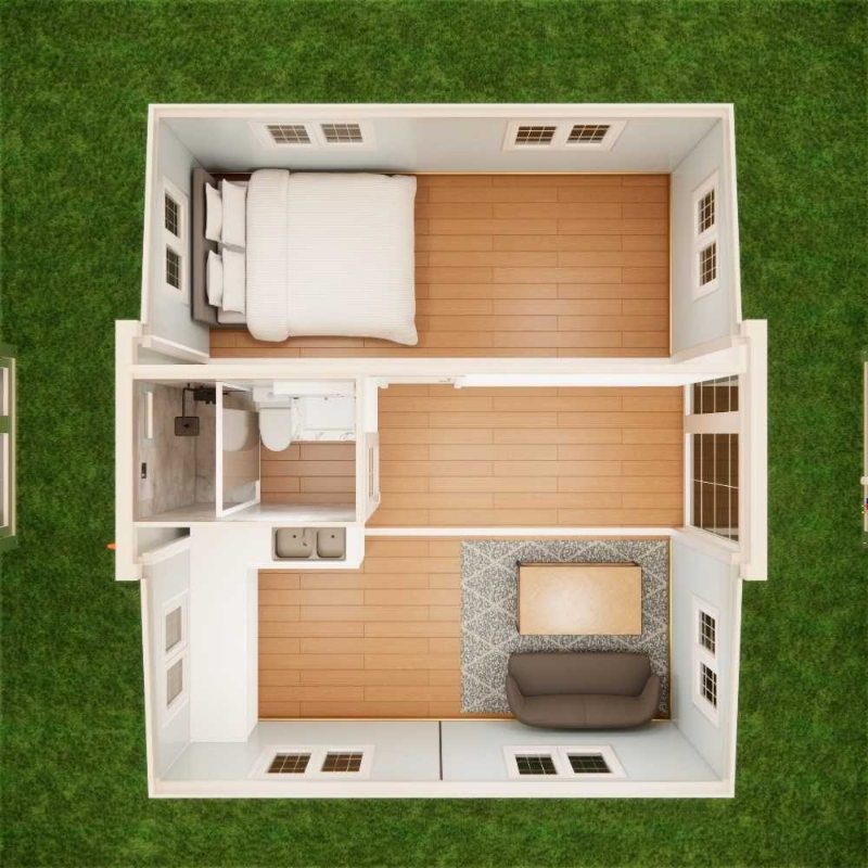 Fold up House Portable Prefabricated Cabin for Farm Housing Office and Temporary Accommodation Projects