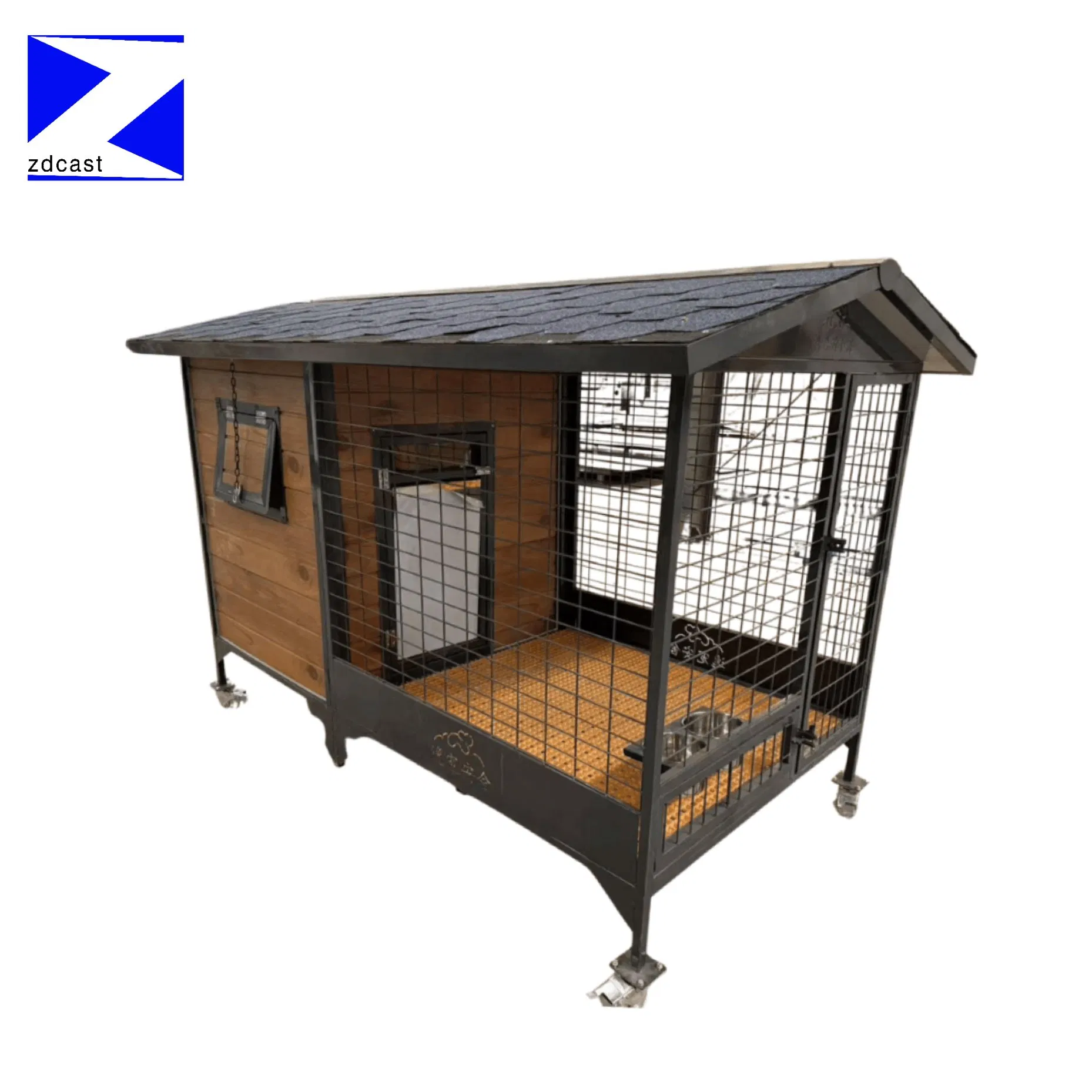 Zd Factory Price Custom Kennel Panel Mobile Detachable Large Pet Kennel House Outdoor Dog House