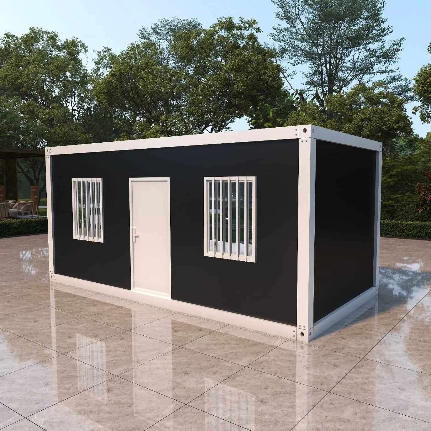 Quick Install Structure Fast Assembly Container 20FT 30FT 40FT Prefab House for Highway Railway Project Site Management Office House with CE ISO