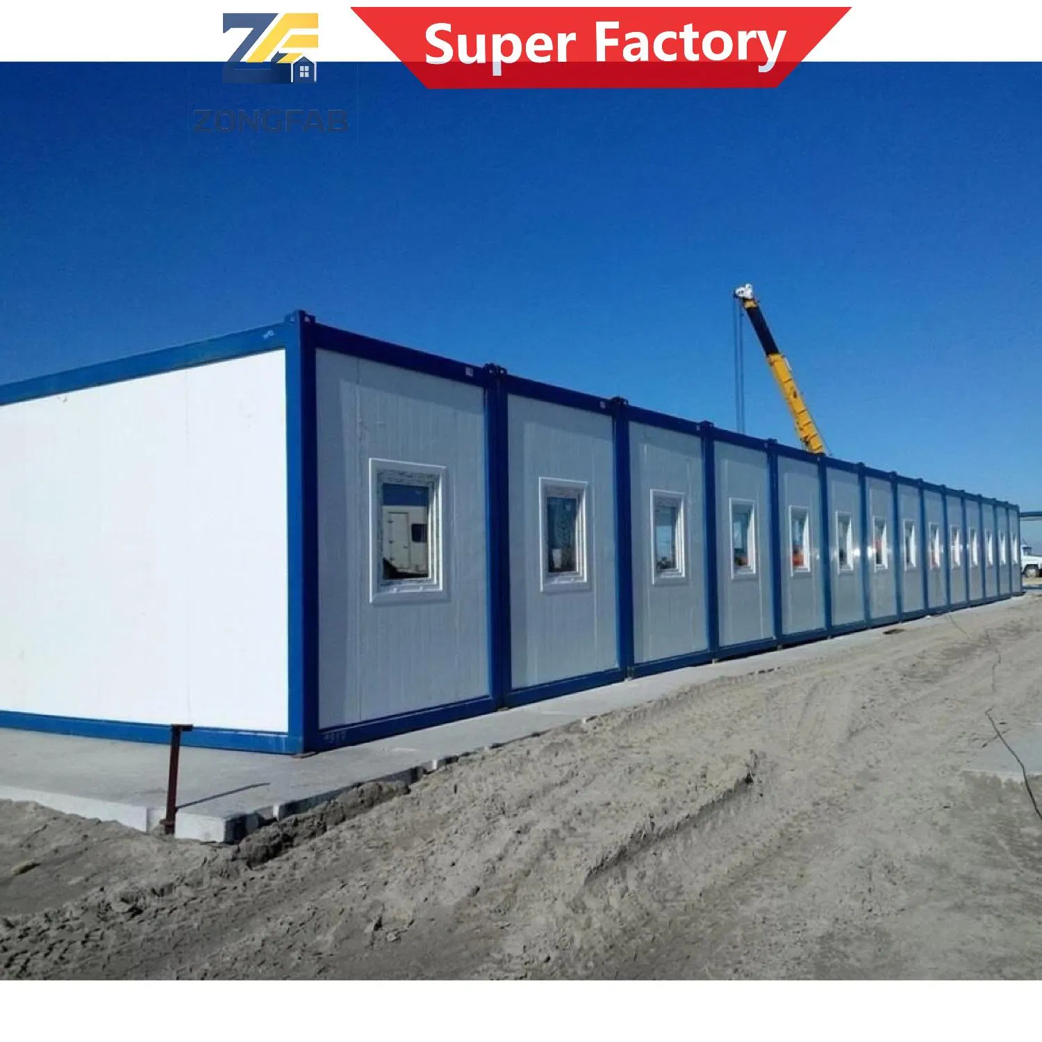 20FT 40FT Integrated Movable Mobile Portable Folding Foldable Flat Pack Prefab Modular Container Building Housing