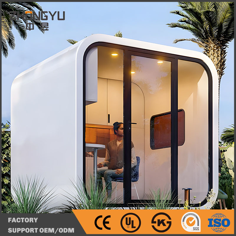 Compact Modular Apple Capsule House for Camping and Hotel Use Tiny Prefab Cabin Container Home Ready for Quick Assembly