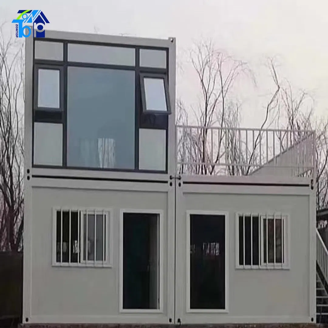 Low Cost 20 FT Steel Frame Casas Modular Container House 3 Bedroom Sandwich Panel Detachable Container for Office