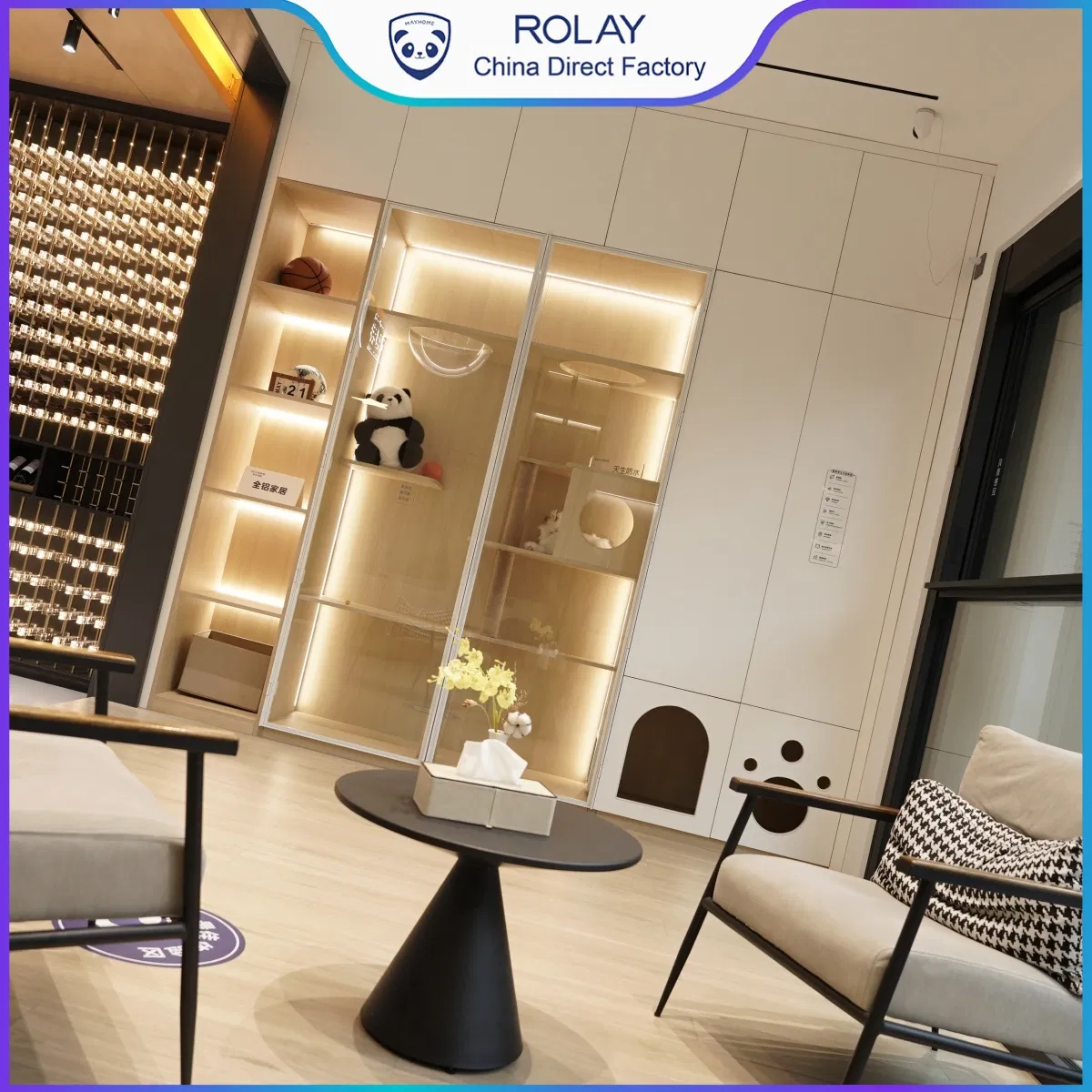 ODM Anti-Yellowing Easy to Clean Partition Wine Glass Holder Home Bar Unit