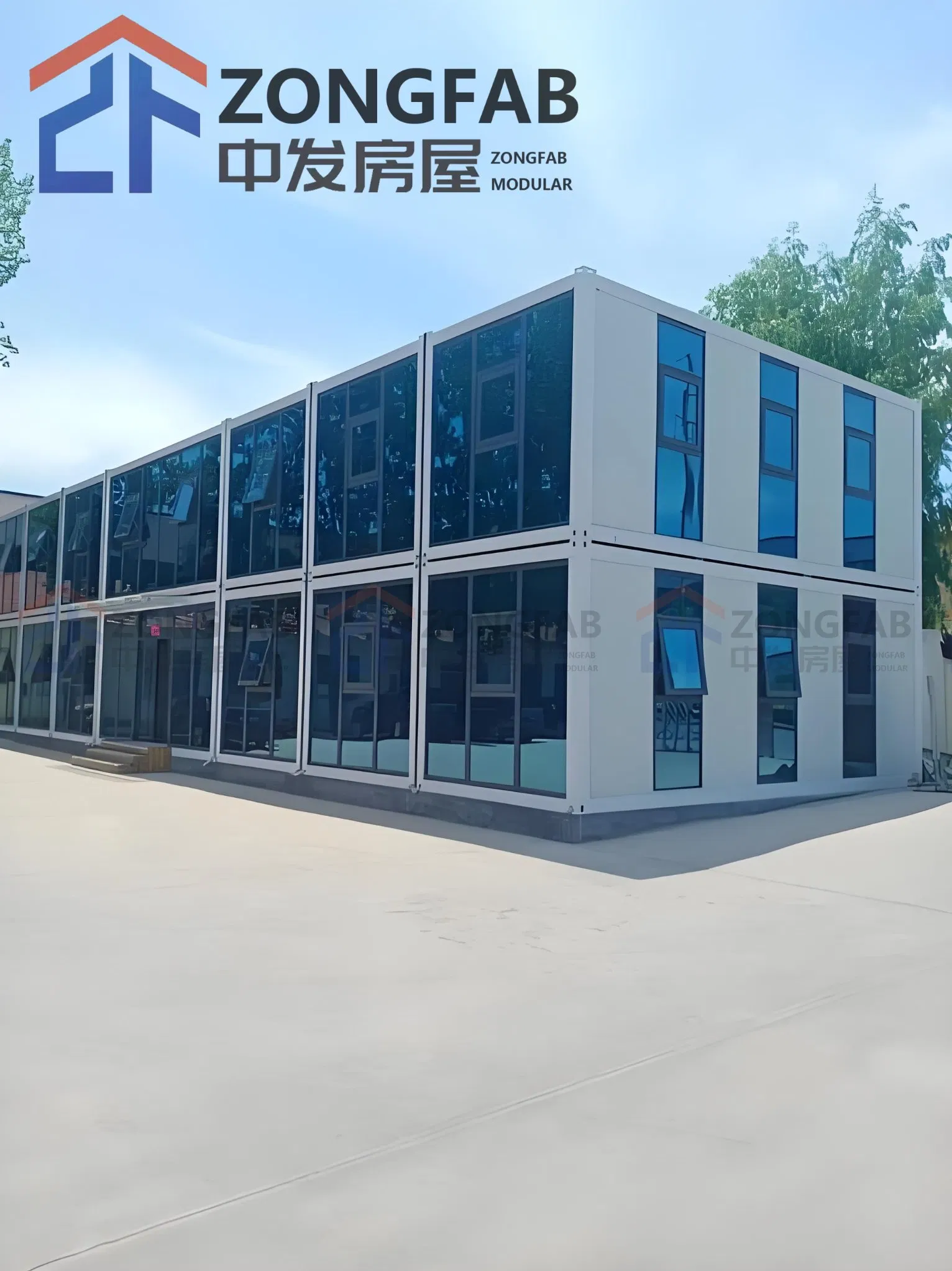 Foldable Flat Pack Container Toilet Insulated Building Fire Proof Prefab Modular