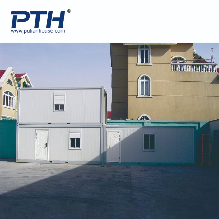 Prefabricated Flatpack 20 FT Sandwich Panel Site Office Container Construction Site Container Mobile Office