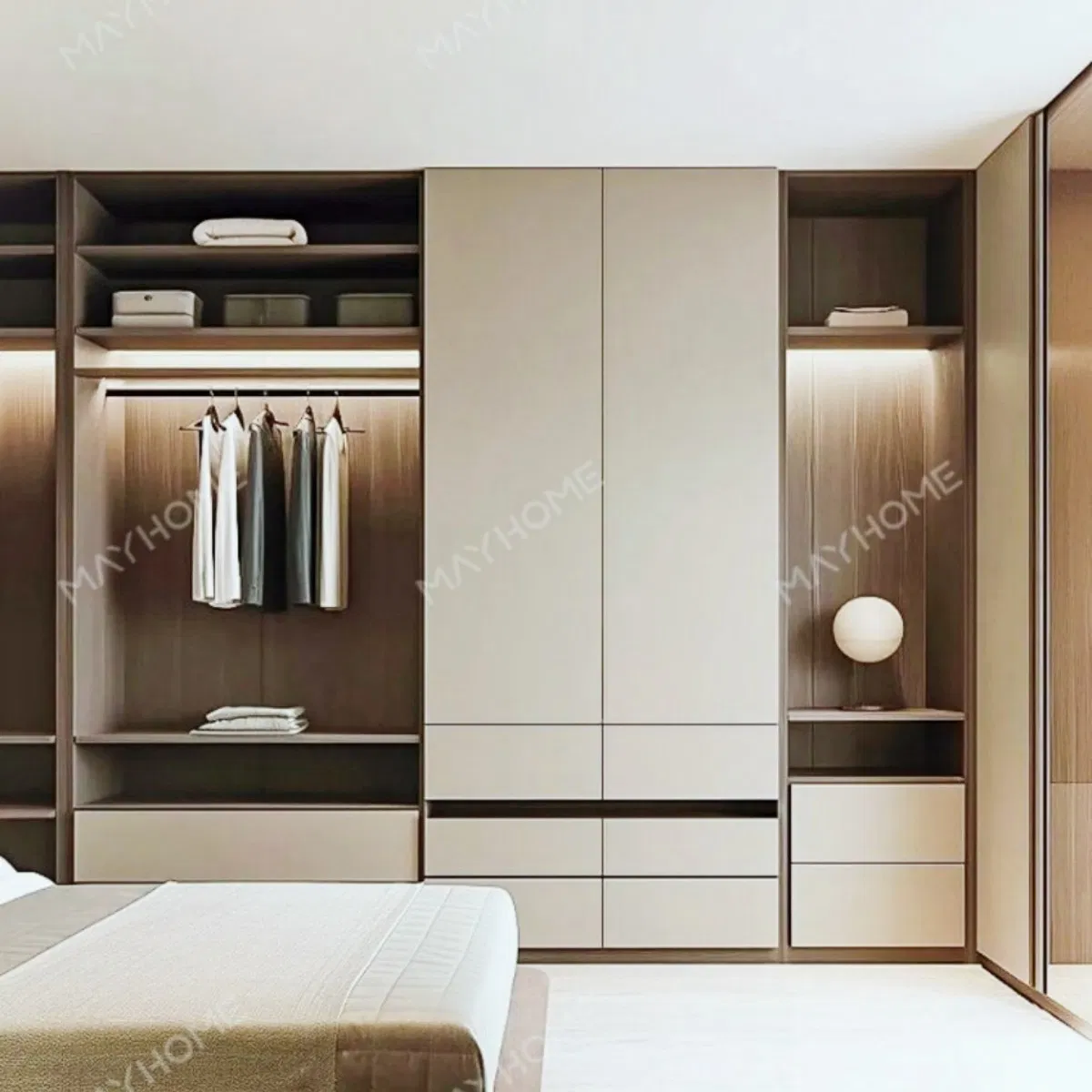 OEM High Durability Anti-Deformation Anti-Trap Design Enclosed Safety Hinges Odor Control Drawer Unit