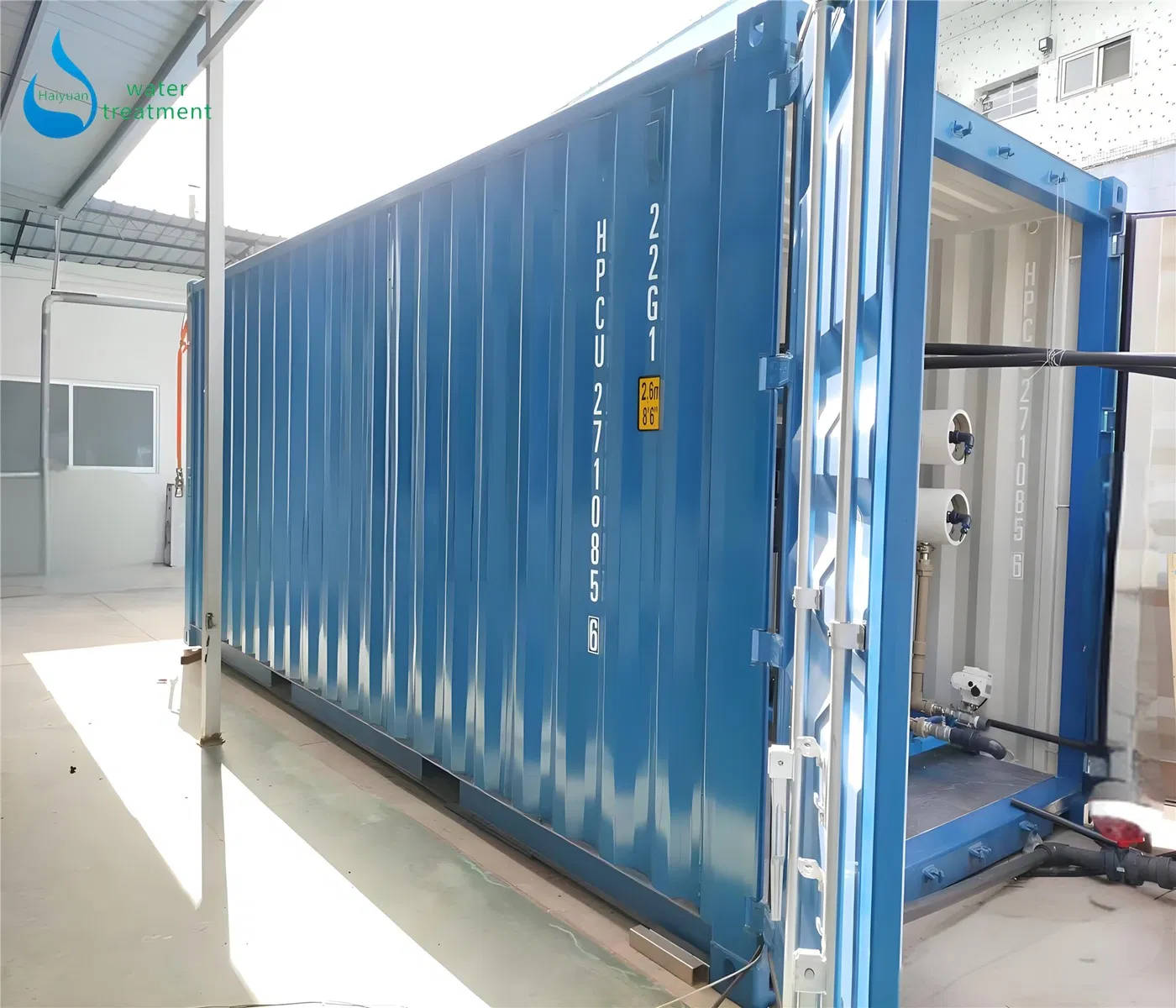 Sea Water Desalting System Containerized Bwro Reverse Osmosis Swro System Container RO Seawater Desalination System Desalting Ocean Water Desalting Sea Water
