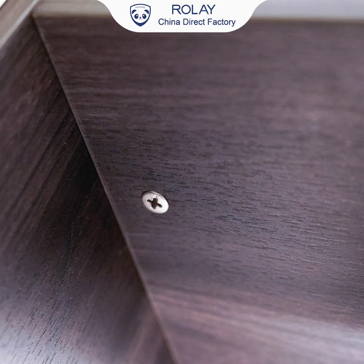 Factory Tamper Resistant Rustproof Frame Wood Grain Transfer Glossy Aluminum Display Rack Unit