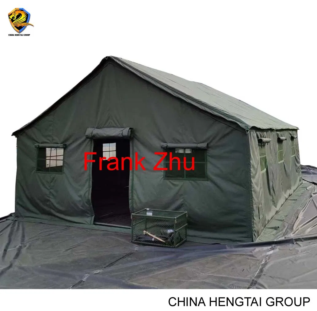 Quick-Erect Outdoor Camouflage Waterproof PVC Disaster Relief Shelter for Emergency Housing