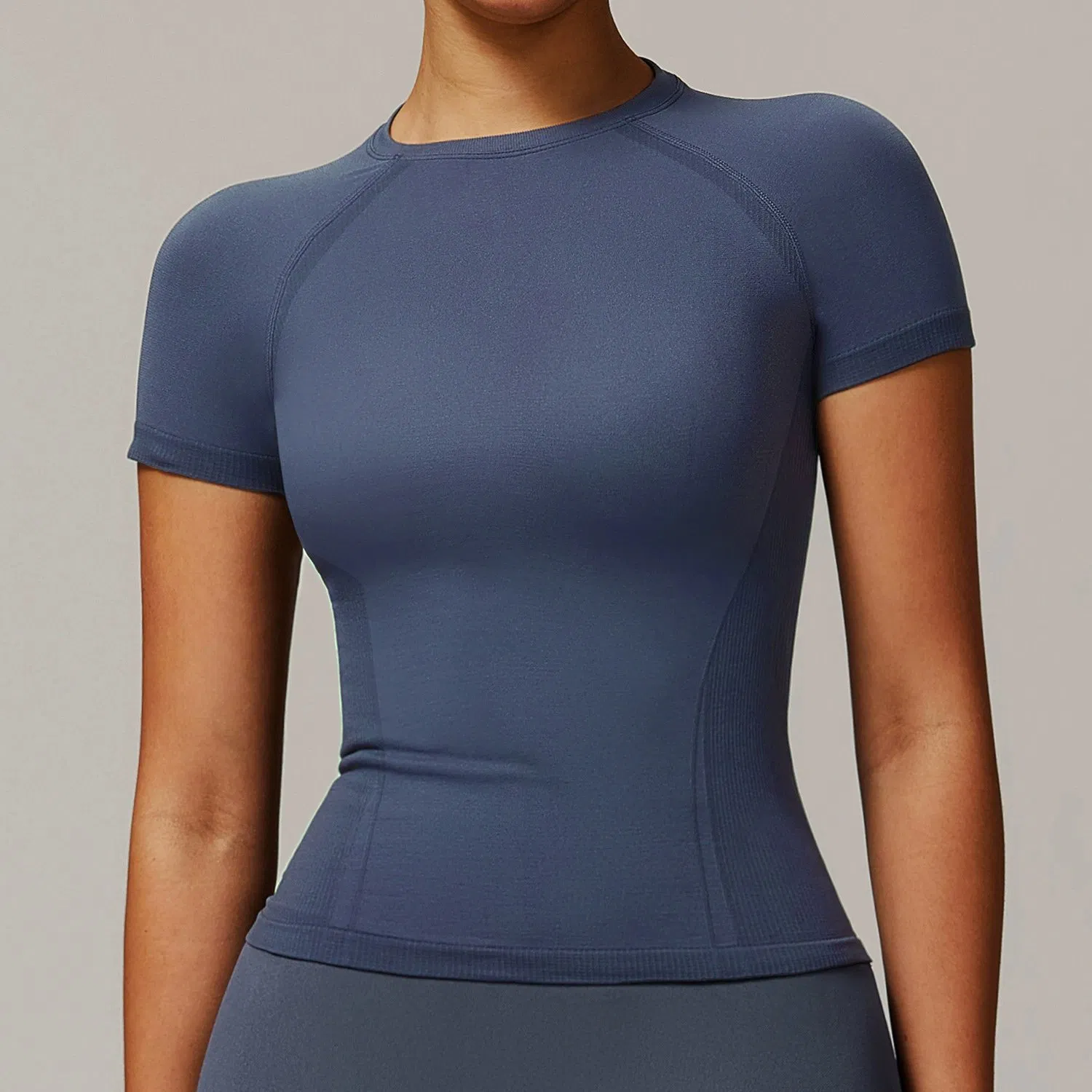 Wholesale Custom New Activewear Fitness Slim Fit Breathable Yoga Short Sleeve Blank Sports Crop Top Tshirts for Women