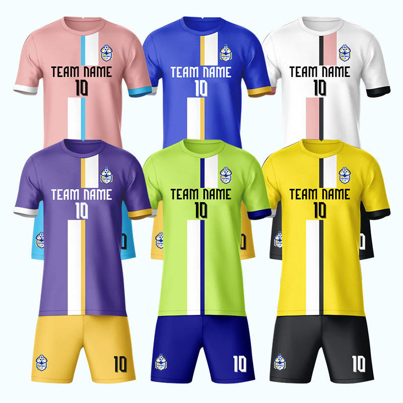 Custom Printing Football Team Wear Uniform Full Set Soccer Training Tracksuit Kits