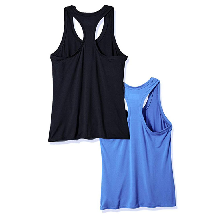 Custom Cotton Knitted Quick Dry Breathable Tank Top for Women Sports Fitness Yoga