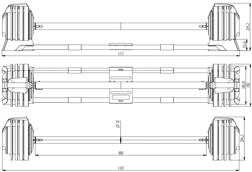 Adjustable Barbell Set