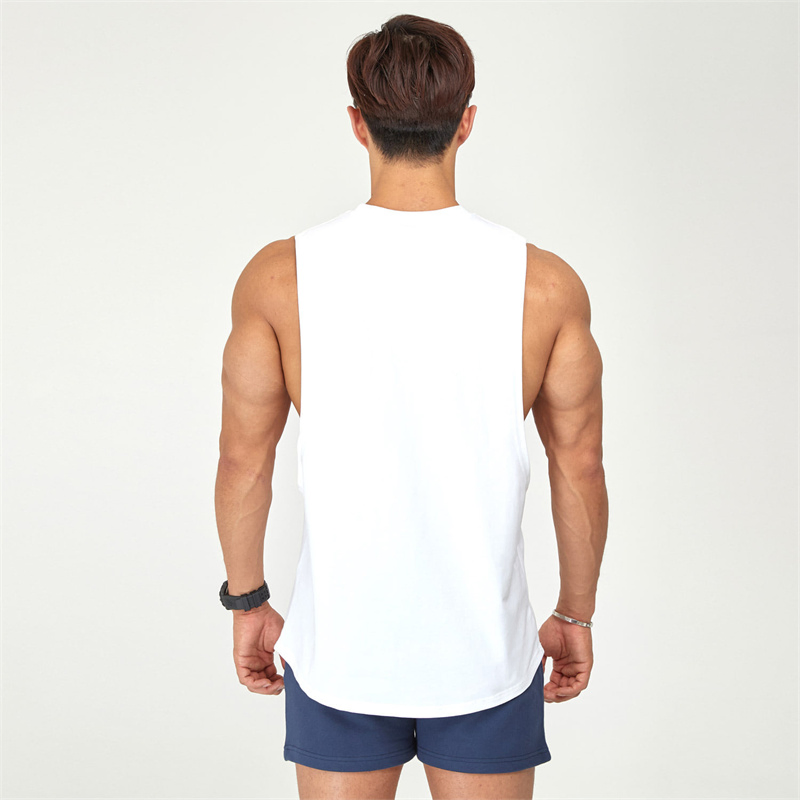 Sports Cotton Boy′ S Muscle Singlet Sleeveless Travel Vest Gym Men′ S Tank Top Bodybuilding Fitness Running Custom Logo Gym Wear