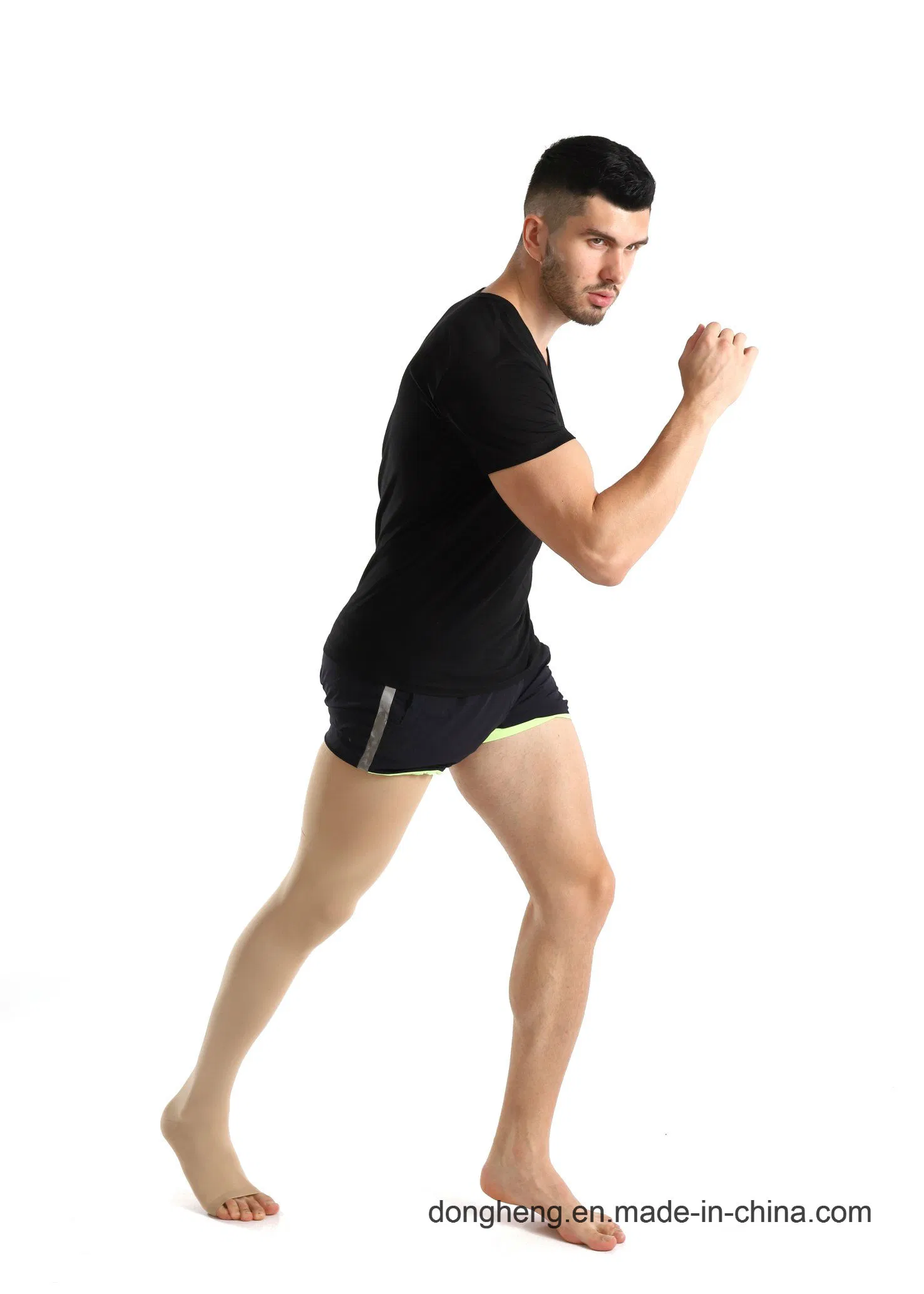 Medical Compression Open Toe Thigh-High Sleeves Sports Wear for Men&Women