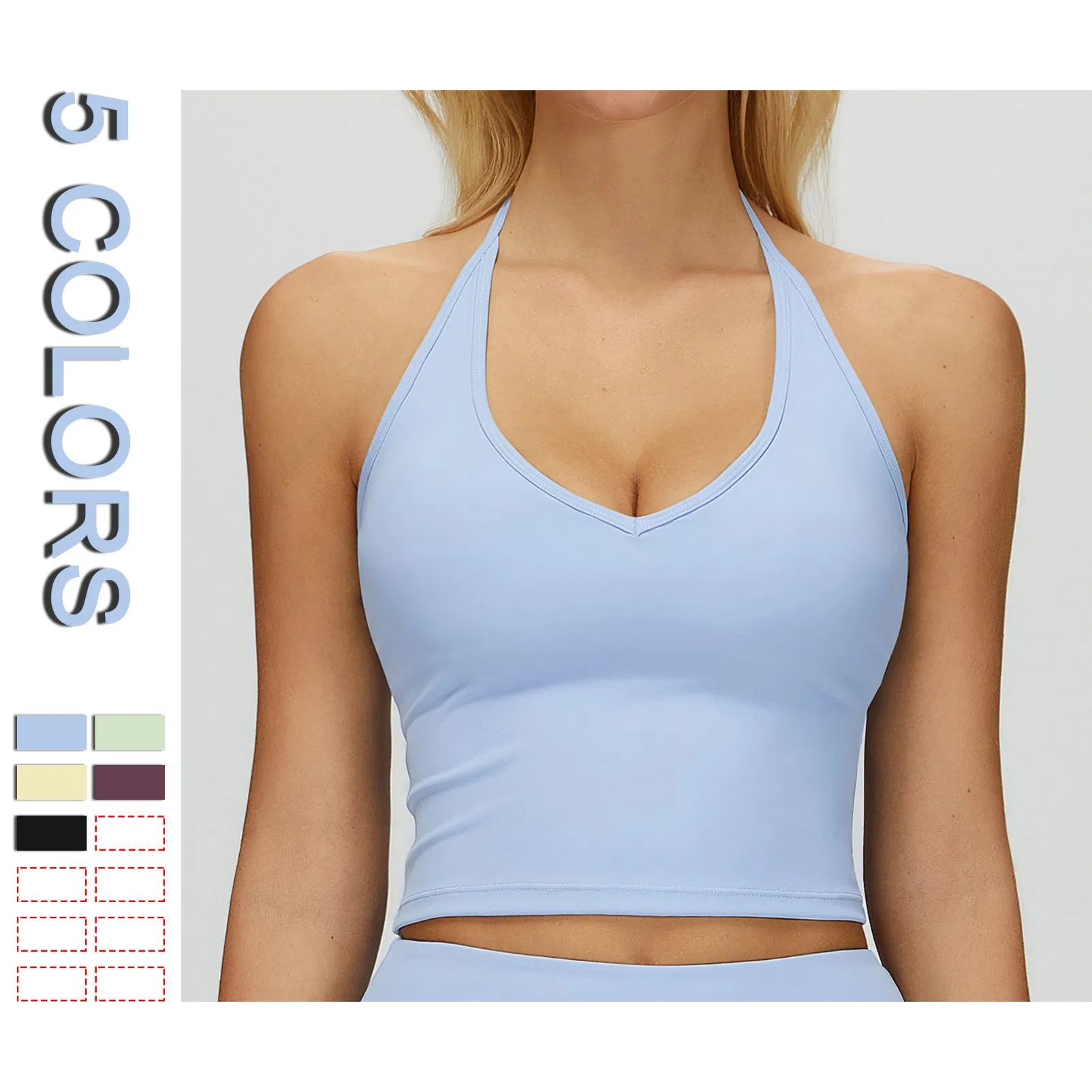 Wholesale Naked Feel Fitness Tank Running Gym Vest Custom Logo Athletic Wear