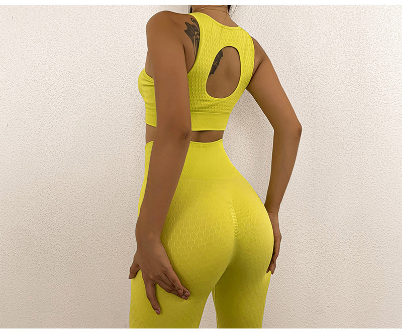 Women's Yoga Suits 2 PCS Sport Suits Fitness Yoga Running Athletic Tracksuits Gym Outfit Workout Sports Wear Quick Dry
