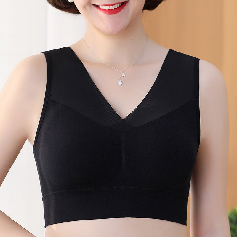 Womens Wirefree Seamless Racerback Medium Support Sports Bra with Removable Padding Bra