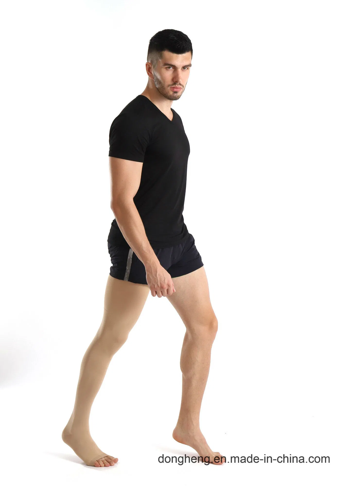 Medical Compression Open Toe Thigh-High Sleeves Sports Wear for Men&Women