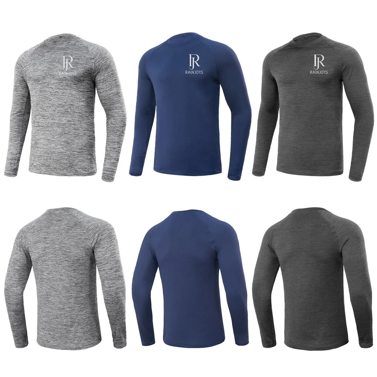 Wholesale Men Sports Gym Workout Running Jogging Shirt Rash Guard Compression Wears