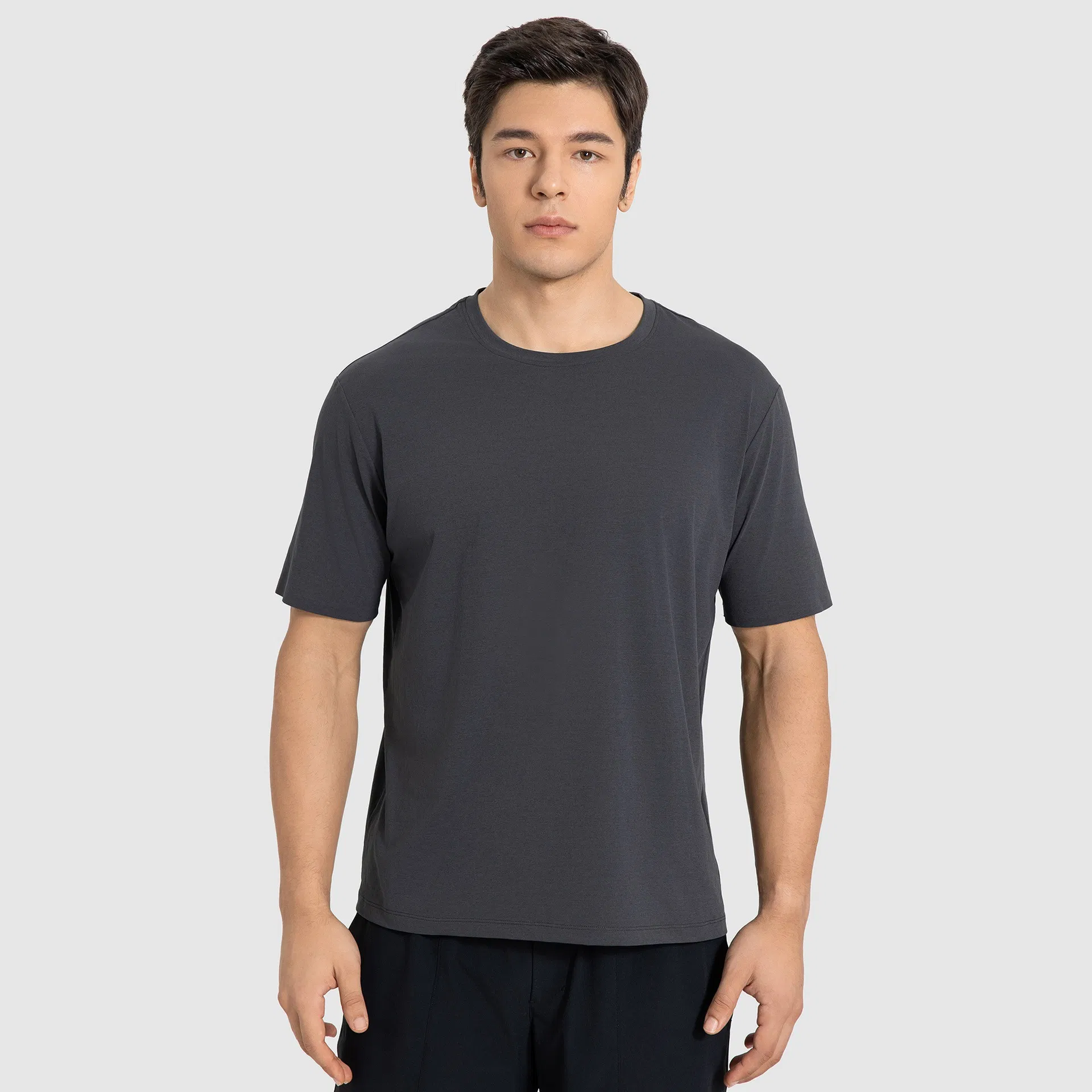 Stock Custom Men Sports Sport Yoga Running Training Fitness T-Shirt Gym Wear Clothing Cloth Fashion Daily Men Sports Wear