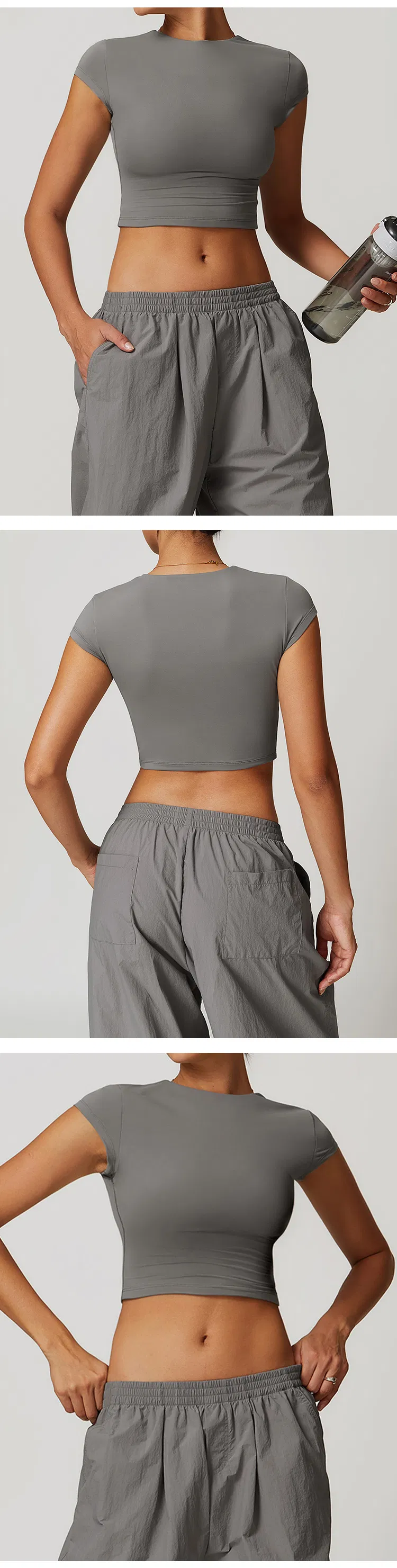 Fitness Crop Top View 4