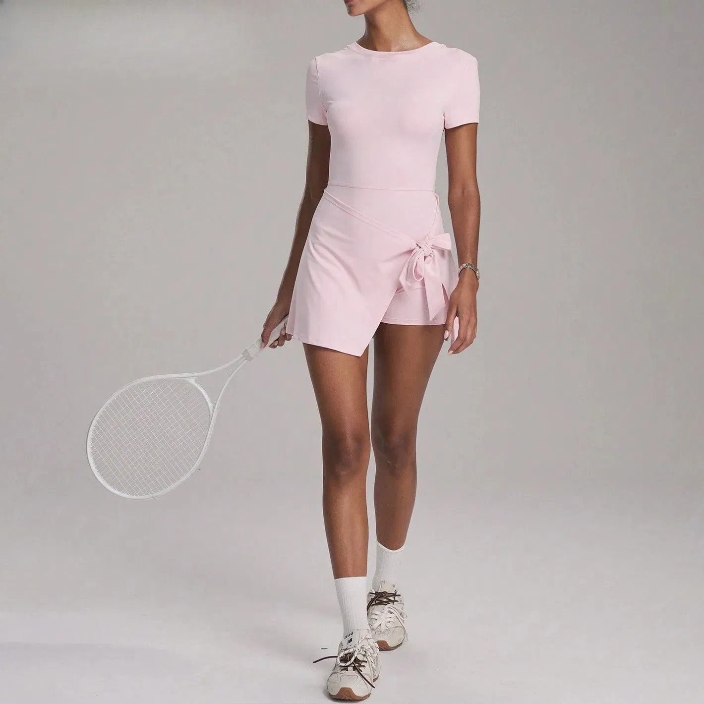 Summer Women Sportswear Quick Dry Track Suit Tennis Skirt Yoga Jumpsuits Gym Fitness Dress Bodysuits Workout Clothes Shapewear Activewear Gym Wear