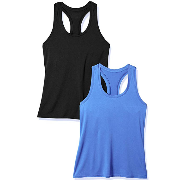 Custom Cotton Knitted Quick Dry Breathable Tank Top for Women Sports Fitness Yoga
