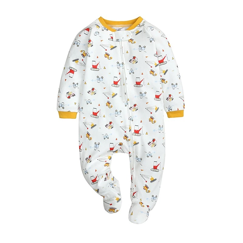 Customer Made New Design Bamboo Baby Romper Coverall Bodysuit