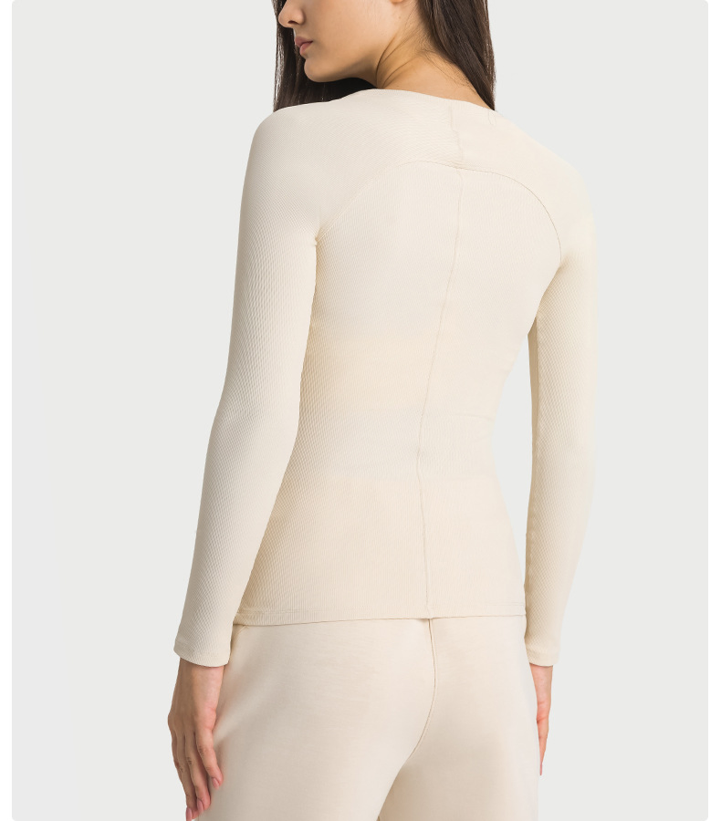 Long Sleeve Women Gym Yoga Workout Fitness Running Sport T-Shirts Training Sportswear Loose Quick-Drying Tees Wear